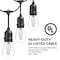 Newhouse Lighting Outdoor 48ft. LED String Lights with 2W S14 LED Filament Light Bulbs CSTRINGLED18 - alternate 7